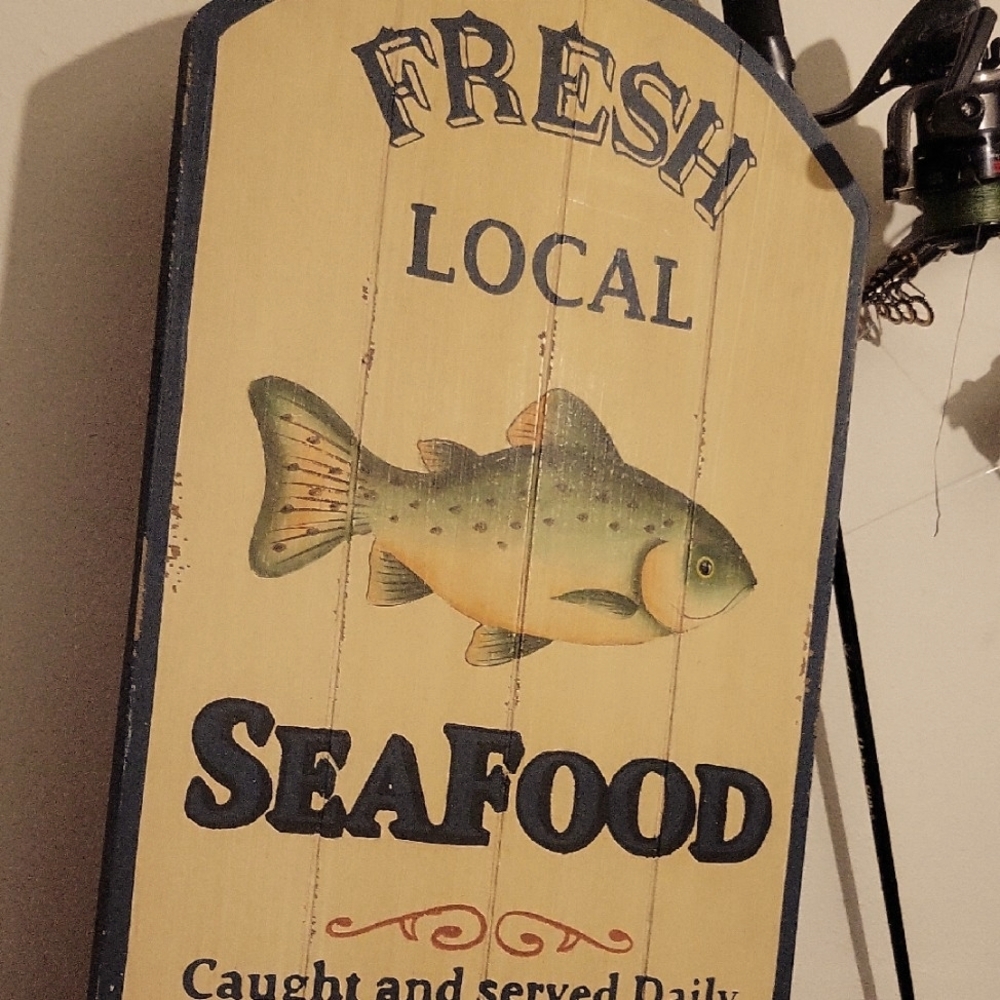 Fresh Local Seafood SF Wall Decor